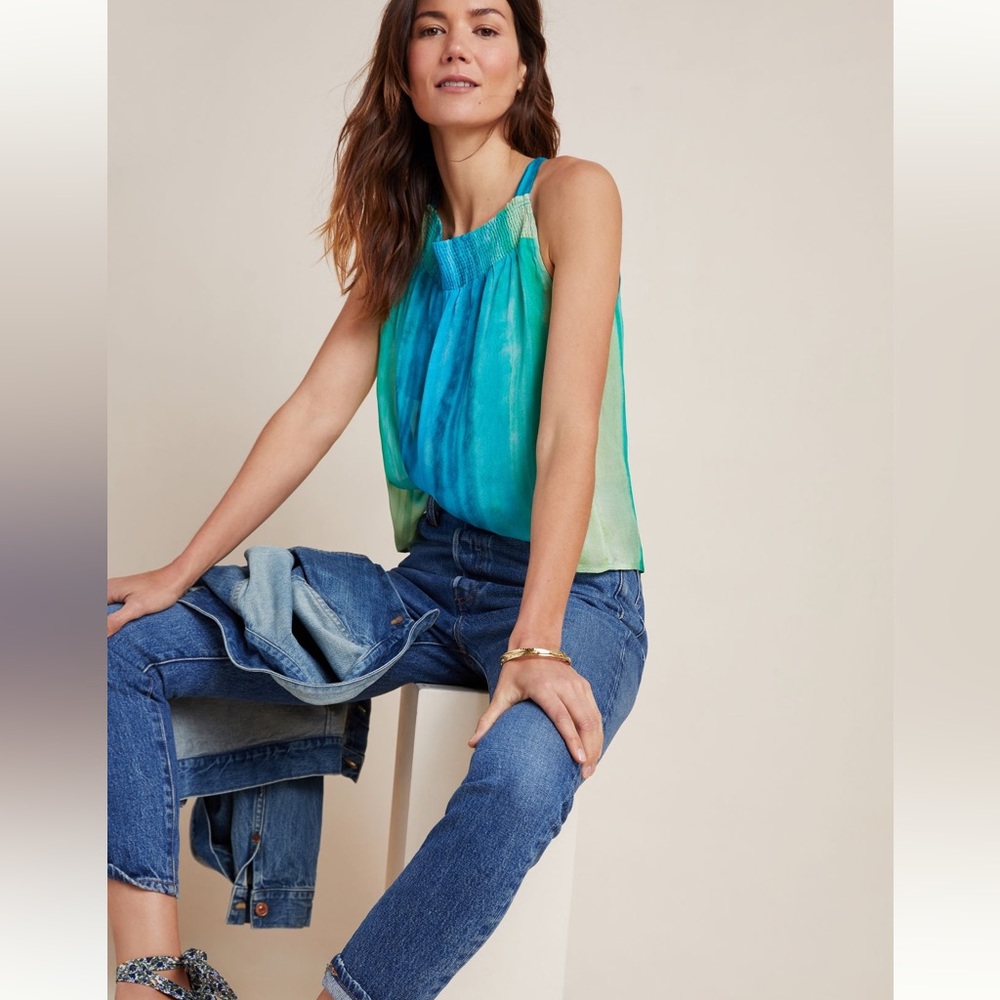 Snthropologie Selina Smocked Blouse